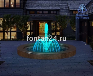 Фонтан для парка "Вулкан средний" ø=3 м