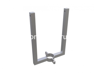 Кронштейн для 2 прожекторов, нерж. сталь (хомут 25)